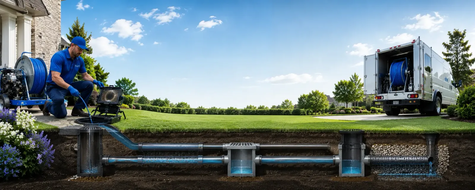 Outdoor drain cleaning information for Armonk, NY